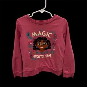 Disney Encanto Mirabel Girls Sweatshirt by Jumping Beans | Size 4 EUC